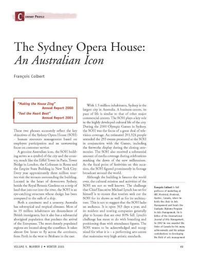 The Sydney Opera House: An Australian Icon