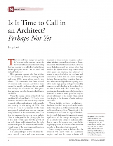 Is It Time to Call in an Architect? Perhaps Not Yet