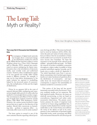 The Long Tail: Myth or Reality?