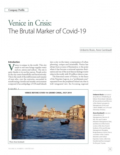 Venice in Crisis: The Brutal Marker of Covid-19