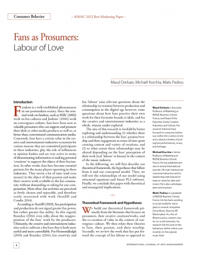 Fans as Prosumers: Labour of Love